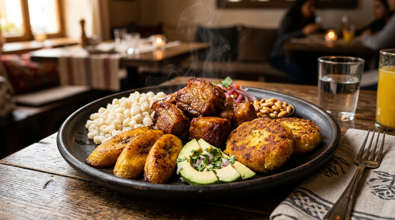 Fritada ecuatoriana tradicional, cocina de Florita’s